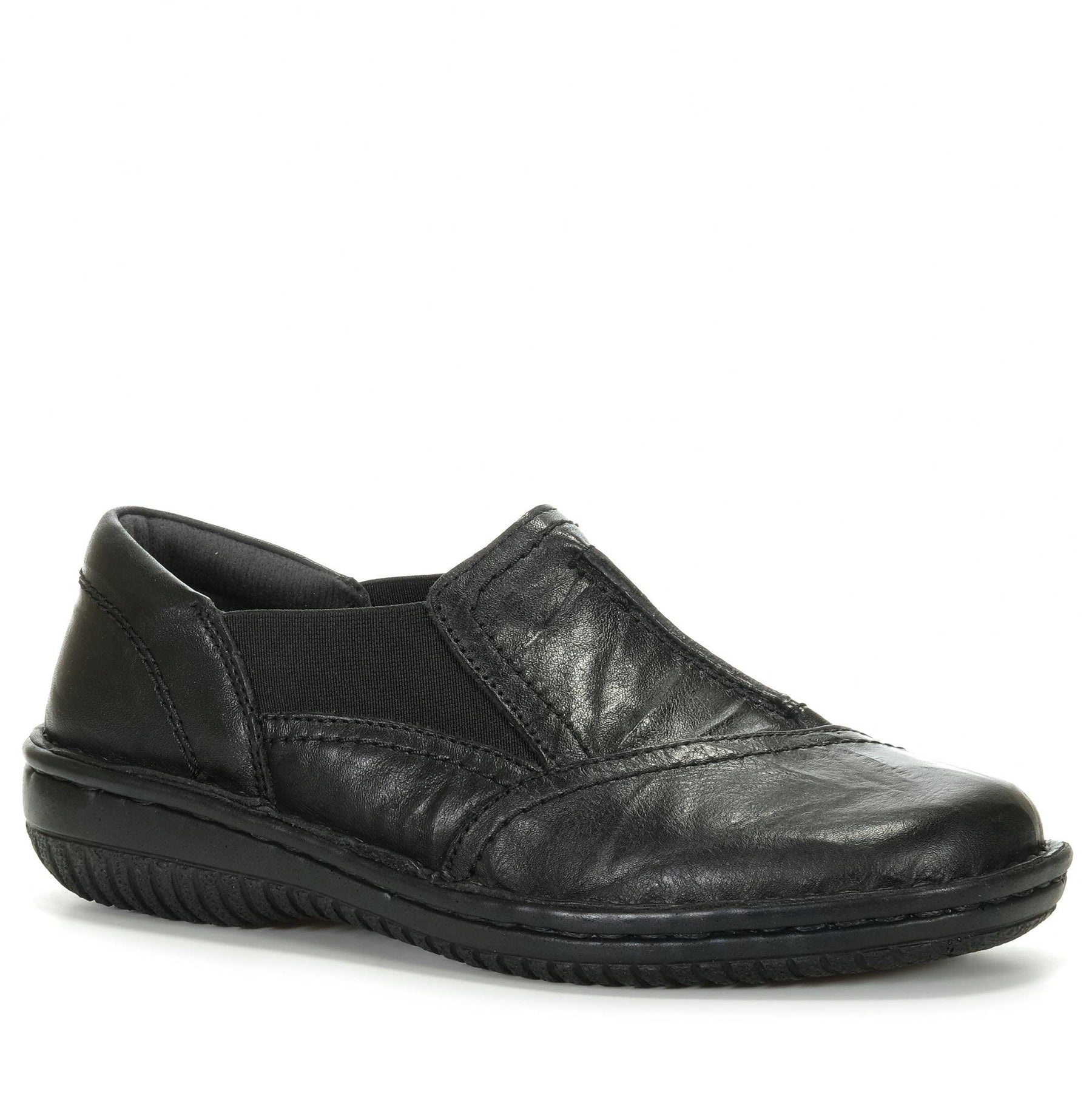 CABELLO 761-27 black casuals shoes with a crinkle finish, stylish and comfortable footwear for everyday wear.