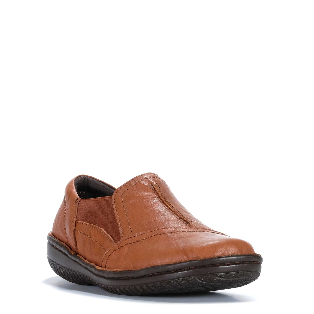 CABELLO 761-27 tan casual shoes with sleek design and tan leather finish, displayed on a white background.