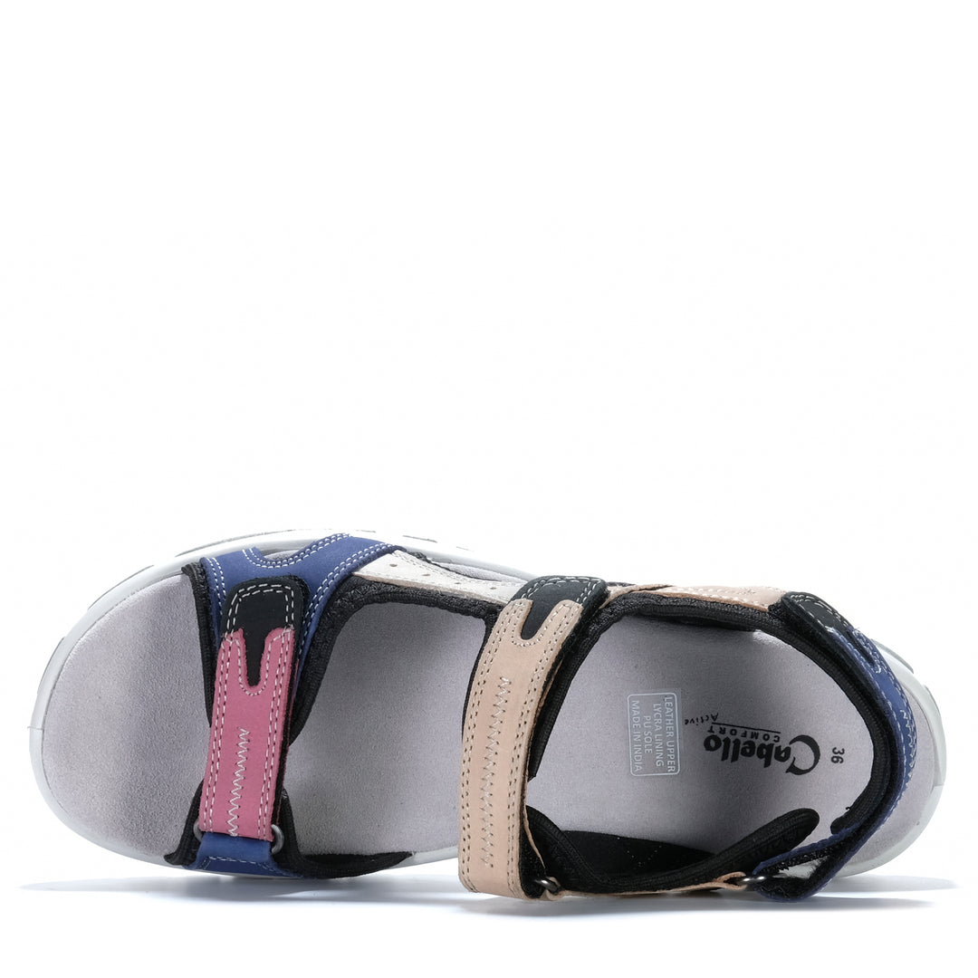 Pair of Cabello Trek Combo sandals with adjustable straps and cushioned soles, ideal for outdoor adventures and casual wear.