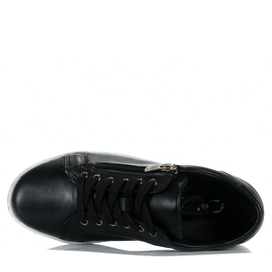 Black Cabello Unity sneakers featuring sleek design and comfortable fit, perfect for casual and athletic wear.