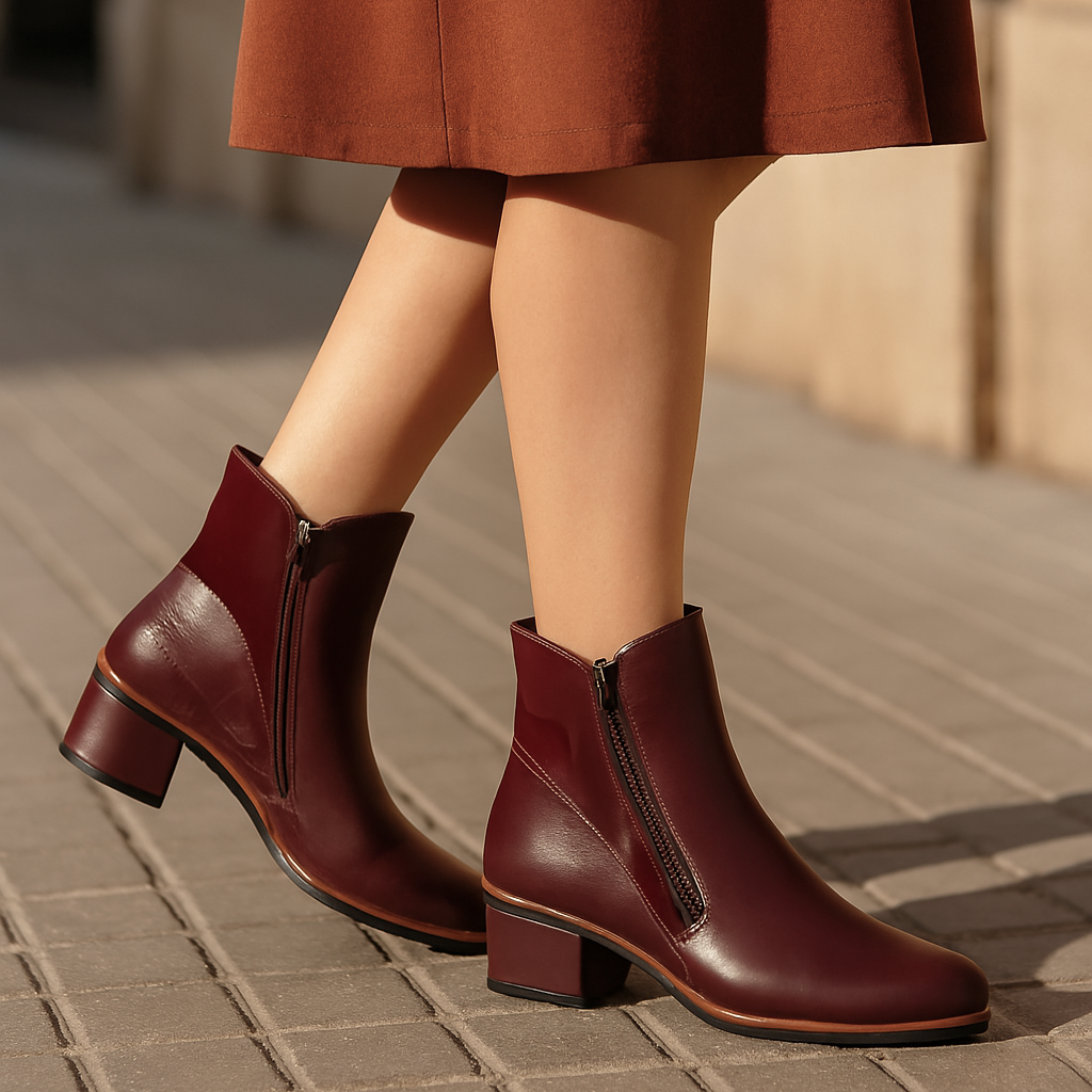 LE SANSA REFINE MERLOT PATENT Women Boots - Zeke Collection NZ