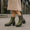 LE SANSA SAMIRA OLIVE Women Boots - Zeke Collection NZ