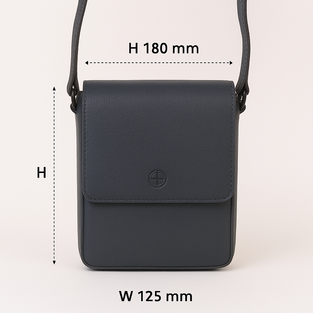 Navy Second Nature CB6 handbag with sleek design, structured shape, and top handles, displayed on a neutral background.