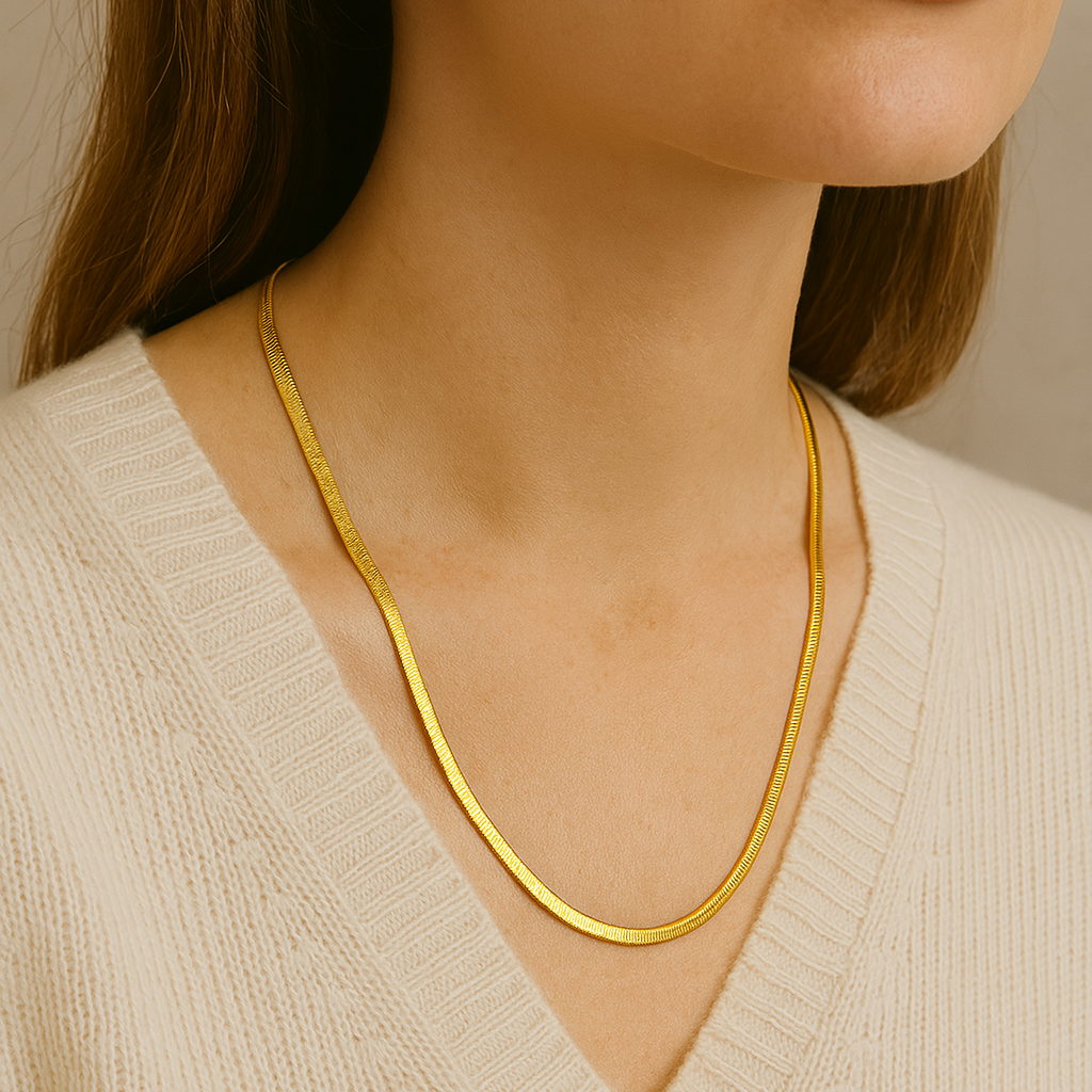 SHORT CHAIN 14K GOLD-PLATED Women Necklaces - Zeke Collection NZ