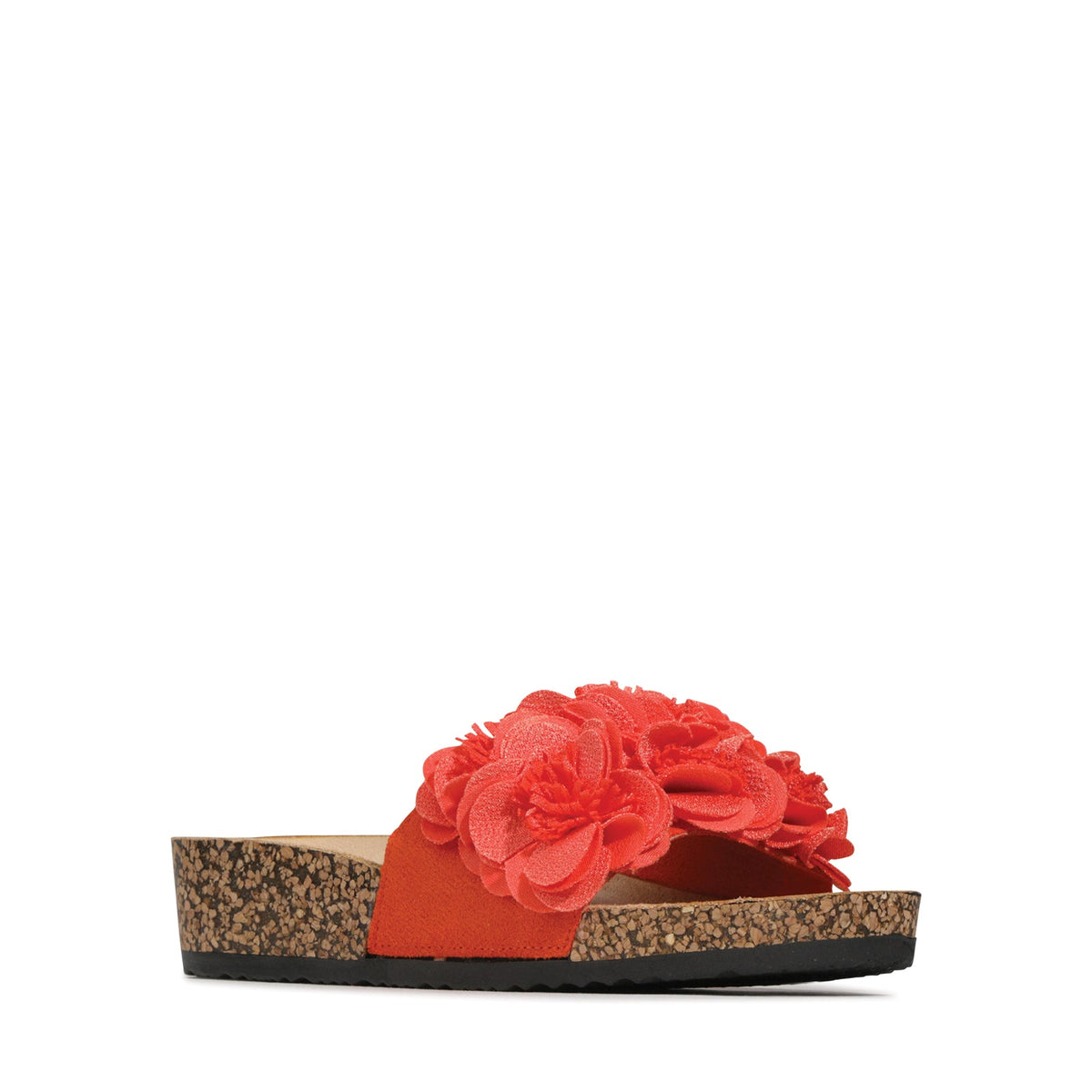 Los Cabos Corsage Tango slippers with floral design and comfortable slip-on style, perfect for casual wear.