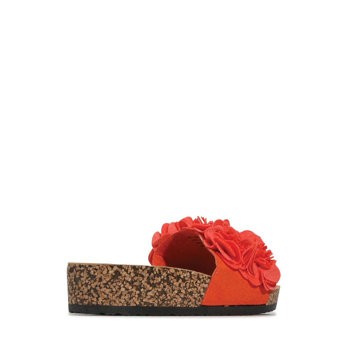 Los Cabos Corsage Tango slippers featuring floral corsage design, soft fabric, and comfortable slip-on style.