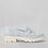 Blue LE SANSA DEEJAY loafers with sleek design, featuring smooth leather and stylish stitching, shown from a side view.