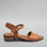 LE SANSA Delta Tan sandals with open toe design and adjustable straps, perfect for casual summer wear.