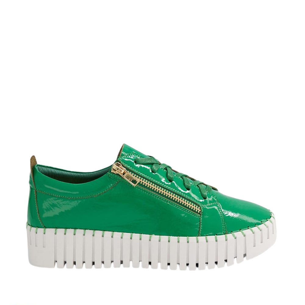 DJANGO &amp; JULIETTE BUMP EMERALD PATENT Women Sneakers - Zeke Collection NZ