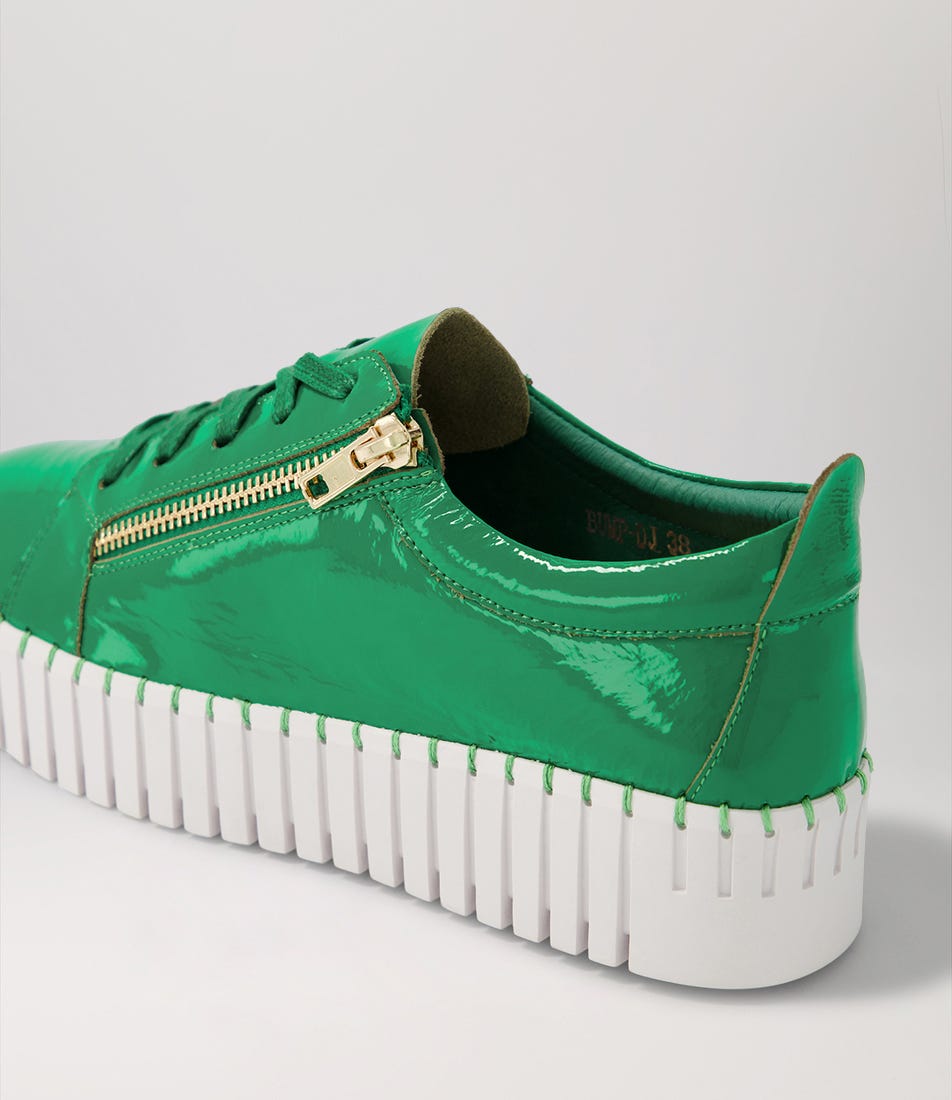 DJANGO &amp; JULIETTE BUMP EMERALD PATENT Women Sneakers - Zeke Collection NZ