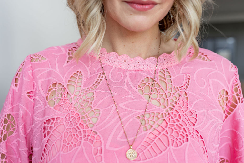 DRAMA THE LABEL THE BRODERIE TOP CANDY Women Tops, Blouses, Cami's & Tee's - Zeke Collection NZ