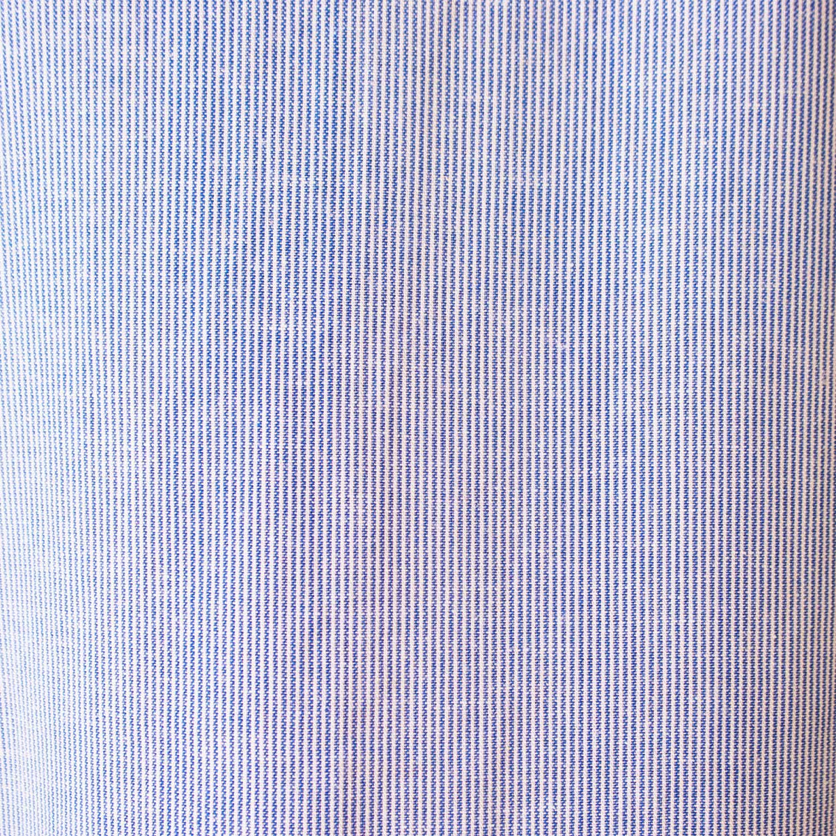 Blue and white striped long yarn dress by Who's Charlie, featuring a stylish, comfortable design for casual wear.