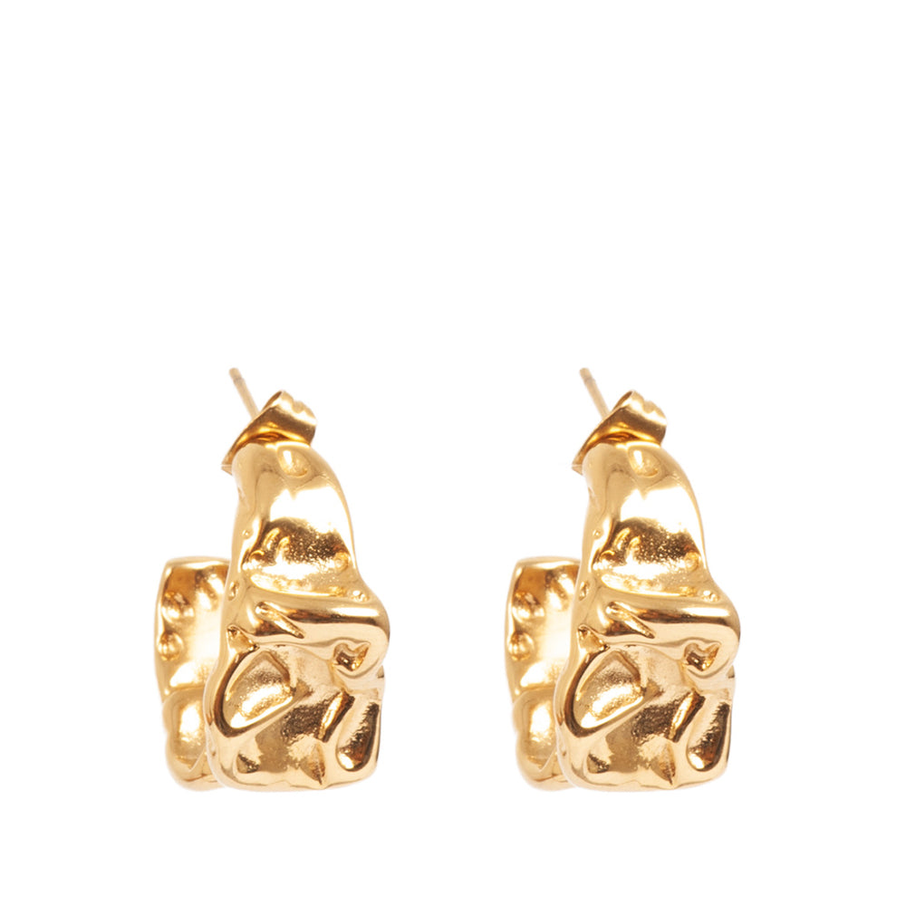 CRICKLE GOLD EARRINGS Women Earring - Zeke Collection NZ