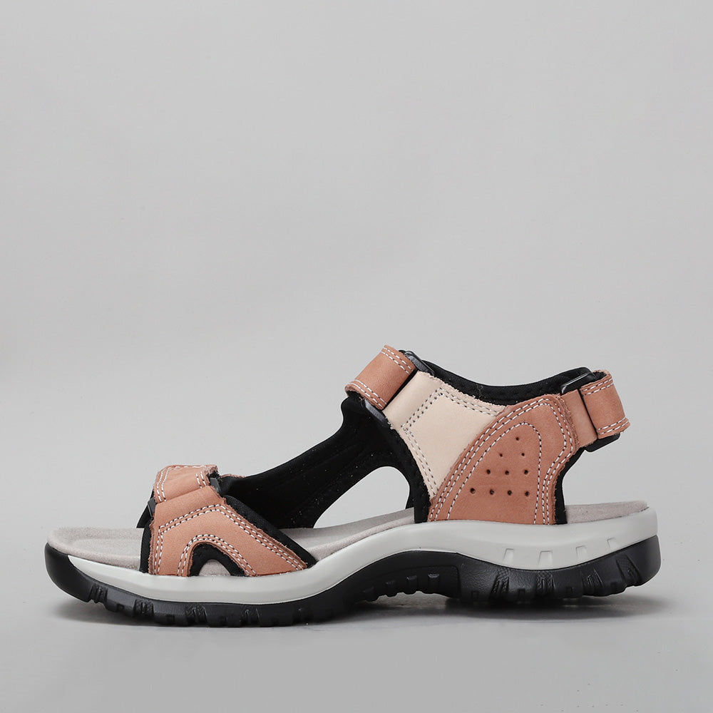 CC Resorts Ekam Blush sandals featuring a multi-strap design and blush pink color, perfect for casual and resort wear.