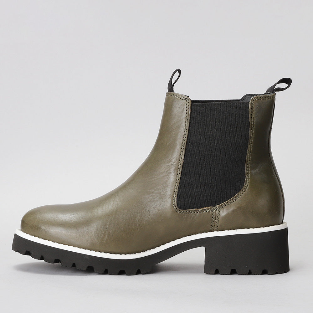 Le Sansa Elby Olive boots featuring a stylish design, olive-green color, and sleek silhouette for versatile fashion.