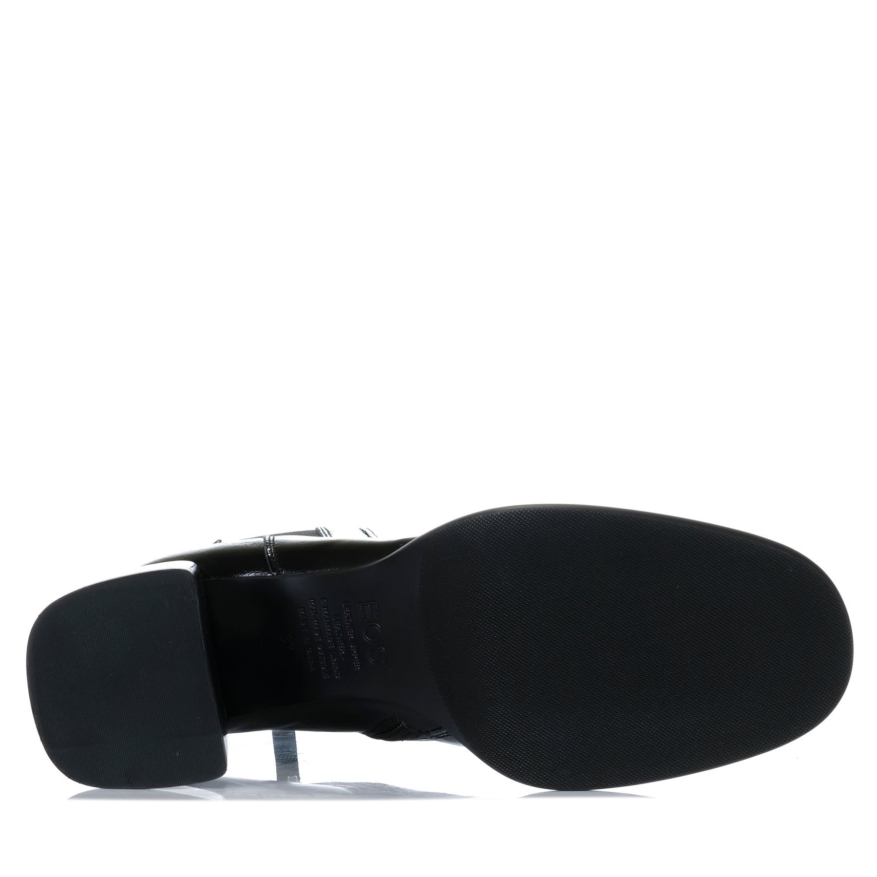 EOS Charcoal Black boots with lace-up design and chunky soles, showcasing a stylish, versatile footwear option for casual wear.