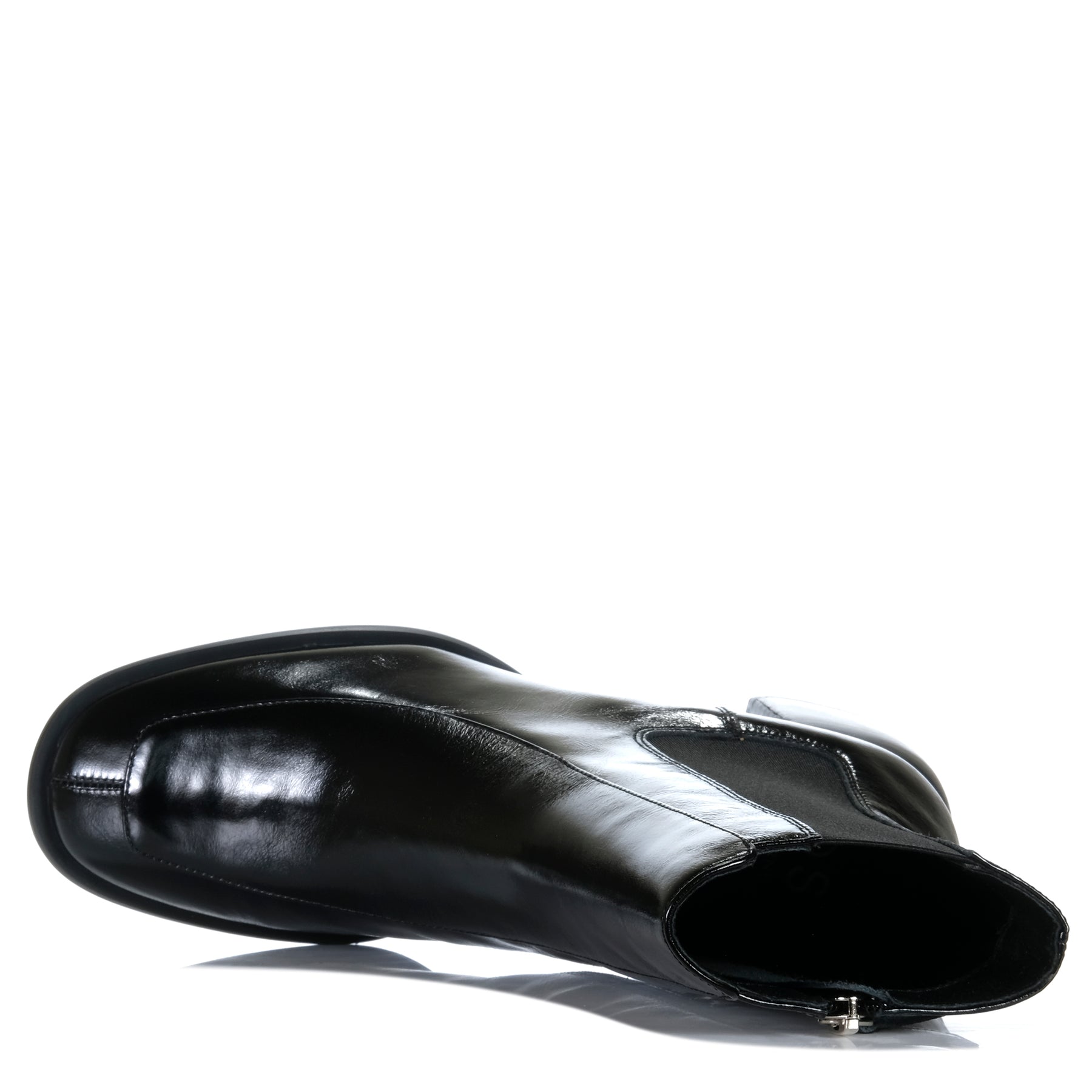 EOS Charcoal Black boots featuring sleek leather upper and sturdy sole, stylish and versatile footwear by EOS.