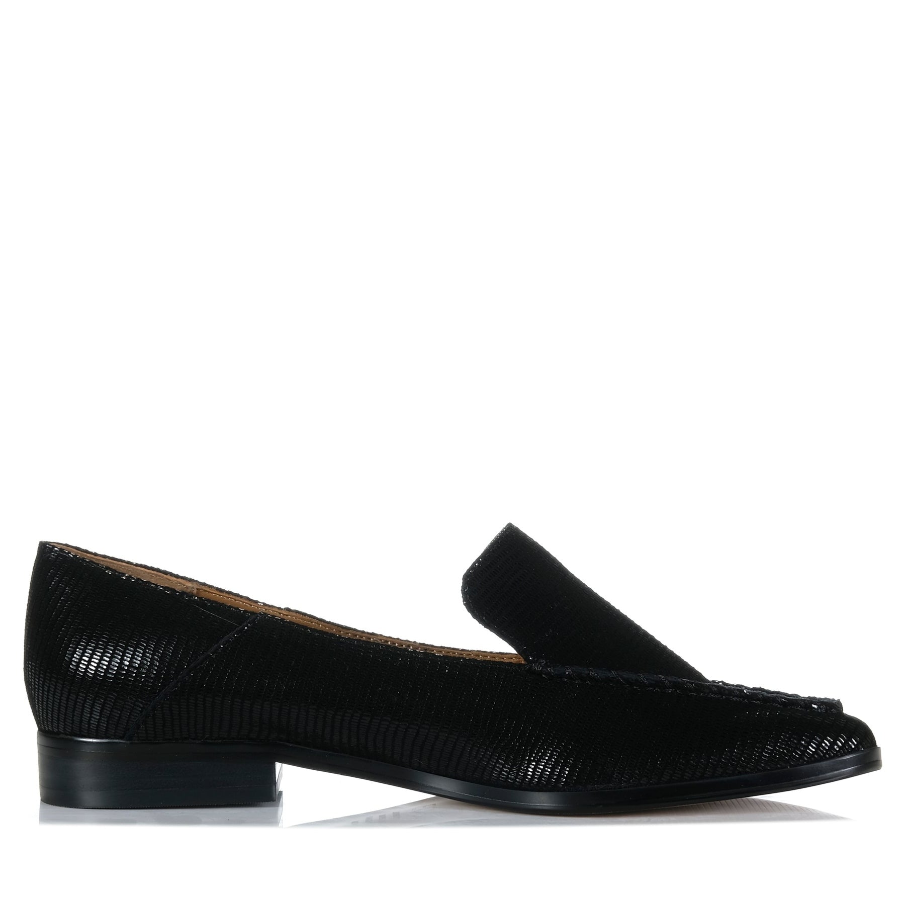 EOS DAYLAN BLACK EMBOSS Women Loafers - Zeke Collection NZ