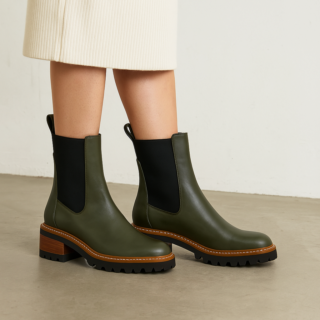 EOS LINEAR DARK OLIVE Women Boots - Zeke Collection NZ