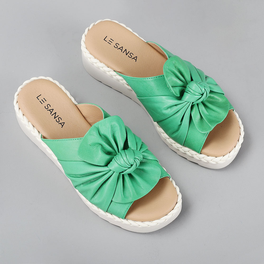 LE SANSA EUDORE FERN GREEN Women Slip-ons - Zeke Collection NZ