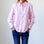 Pink and white striped cotton blouse from Who's Charlie Ella collection, stylish top for casual or dressy occasions.