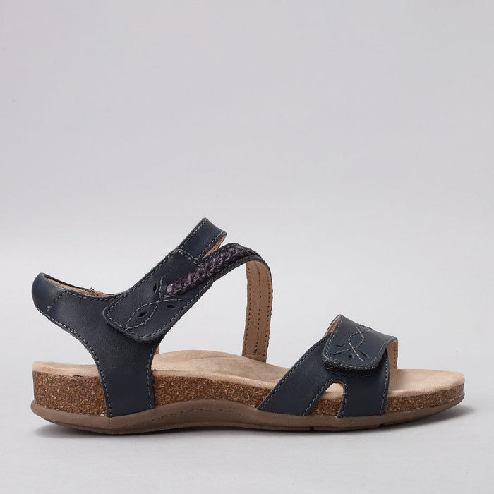 CC Resorts Ferro Navy sandals with side view, stylish navy footwear perfect for casual wear and summer outings.
