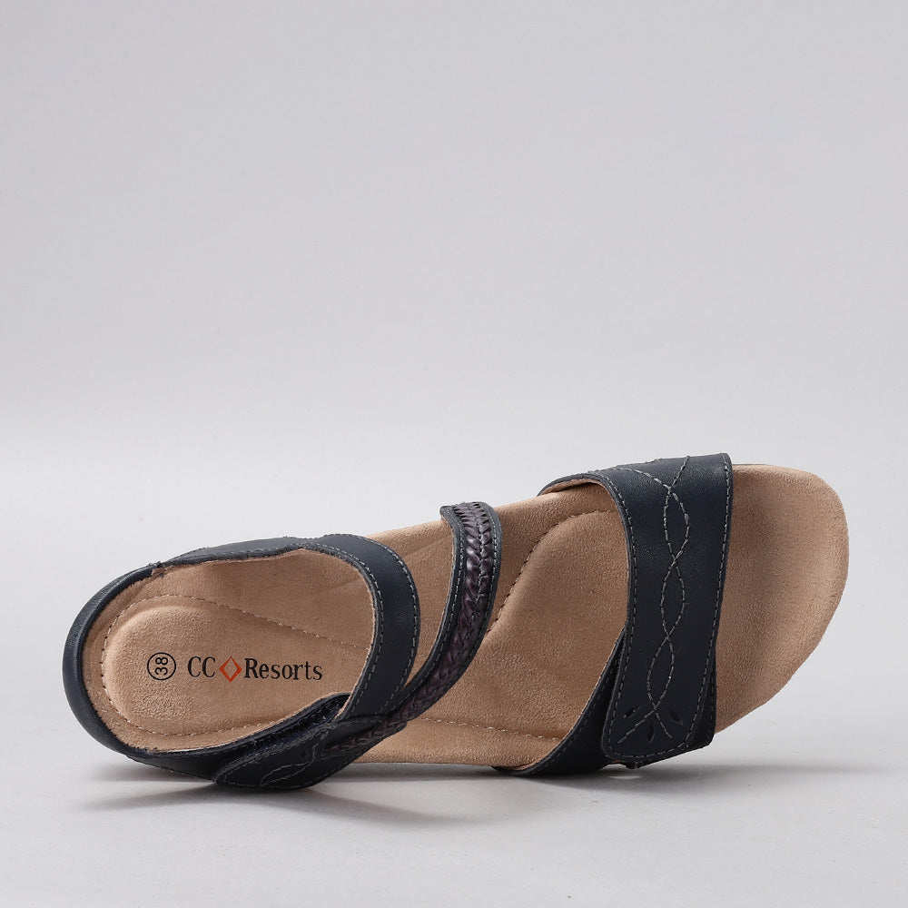 CC RESORTS FERRO NAVY Women Sandals - Zeke Collection NZ