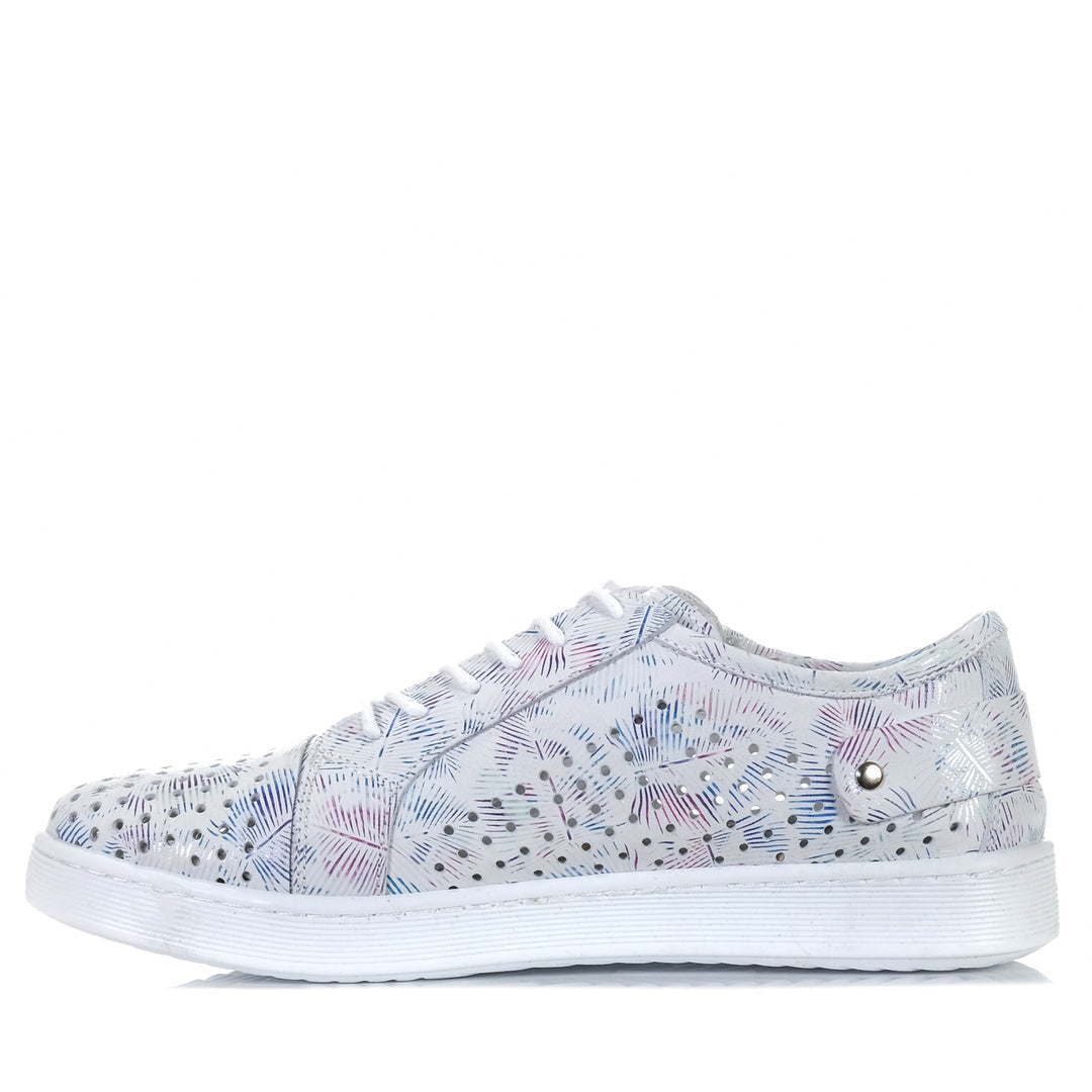 White print Cabello EG17 sneakers with stylish design, featuring a sleek silhouette and comfortable fit, perfect for casual wear.