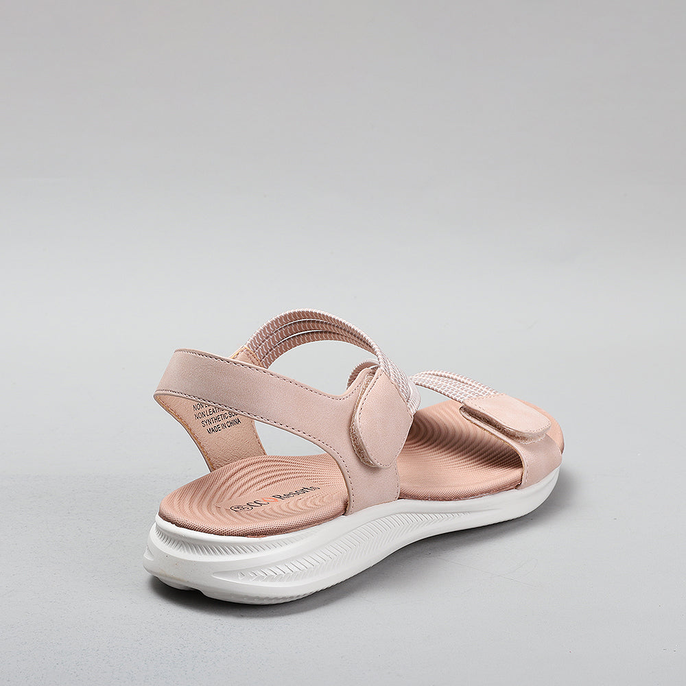 CC Resorts Florrie blush sandals featuring stylish straps and a comfortable design, perfect for casual summer wear.