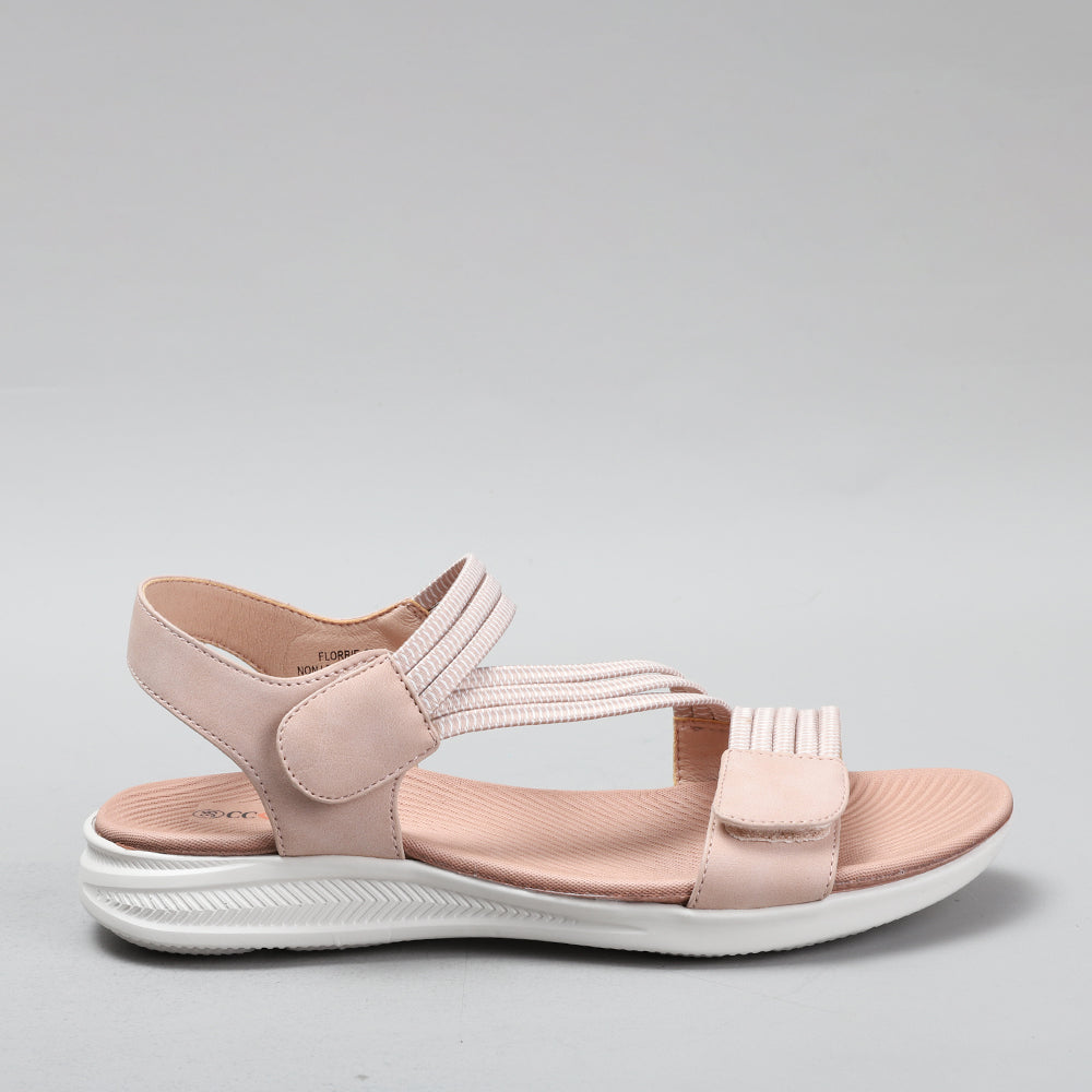 CC Resorts Florrie blush sandals featuring a stylish design with blush pink straps and comfortable footbed.