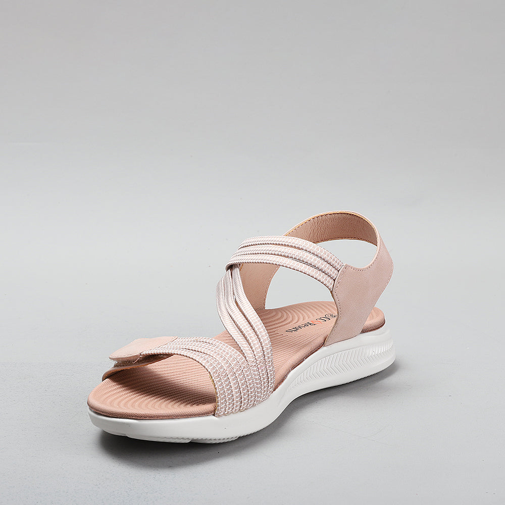 CC Resorts Florie blush sandals featuring a stylish design with blush pink straps and a comfortable sole.