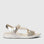 CC Resorts Florrie LT Gold sandals with strappy design and metallic finish, displayed on a neutral background.