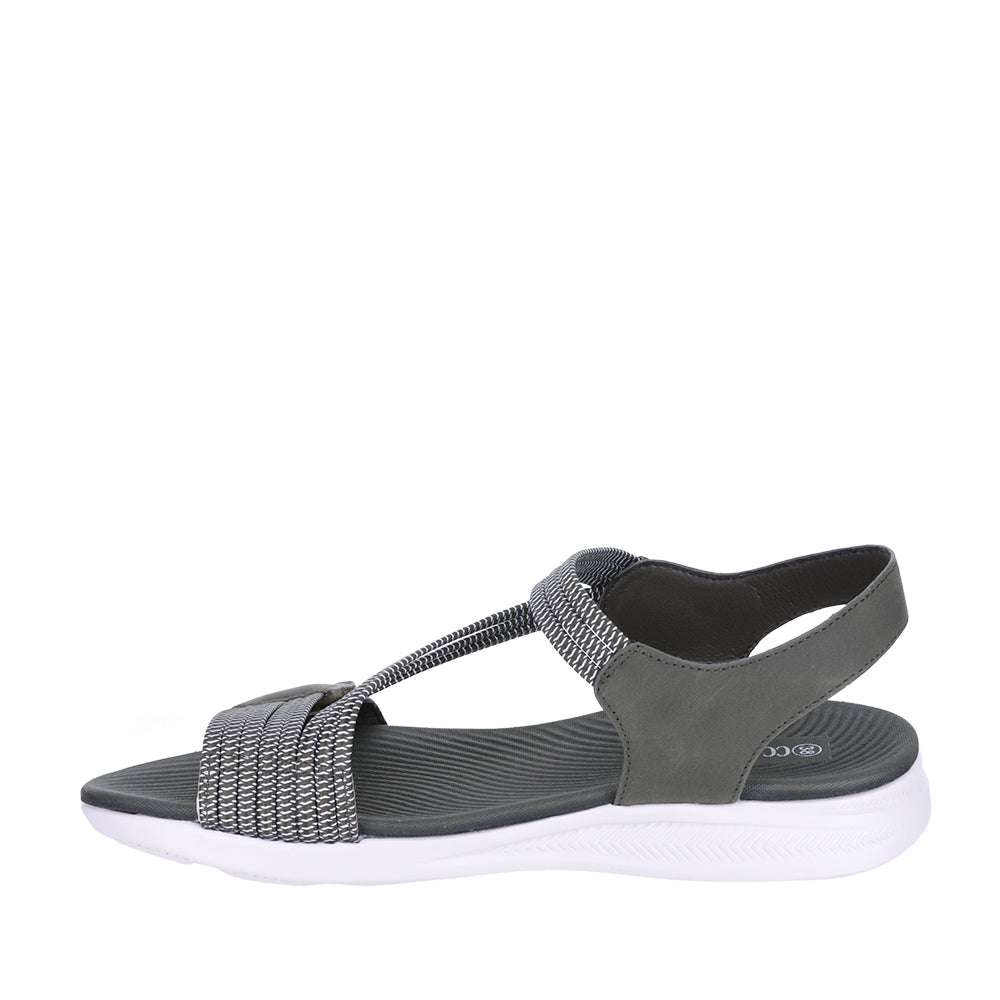 CC RESORTS Florri Military sandals featuring a stylish strap design and neutral color, perfect for casual summer wear.