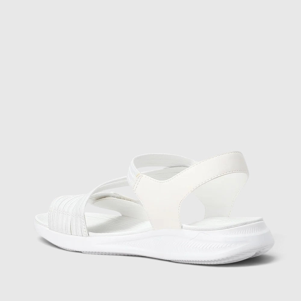 CC Resorts Florrie white sandals with ankle straps and open toes, perfect for casual summer wear.