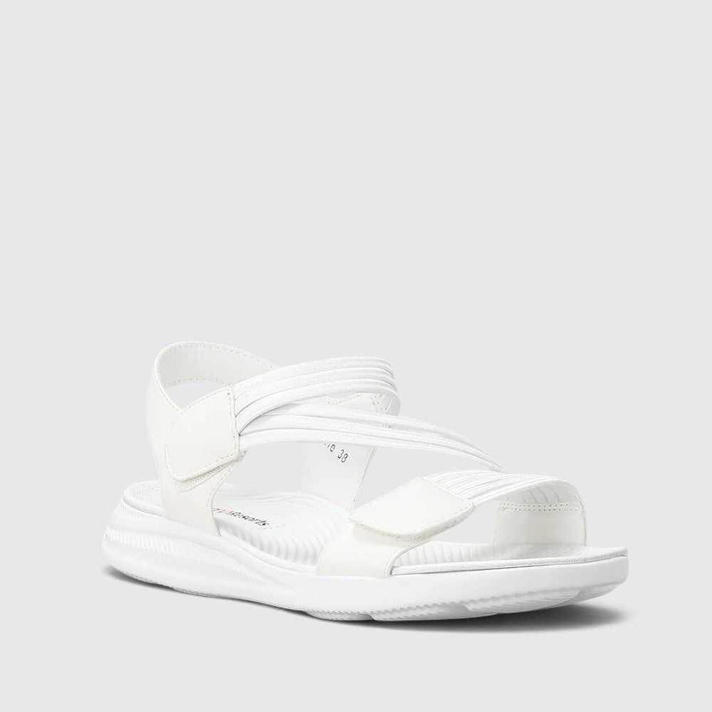 CC Resorts Florrie white sandals featuring a stylish strap design, perfect for casual summer wear.
