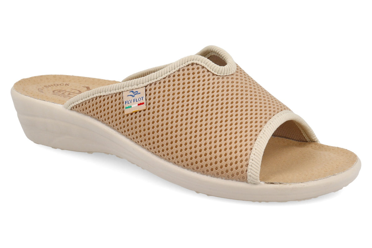 Beige Fly Flot FLOT T4429 flats with rounded toe and supportive sole, perfect for comfortable everyday wear.