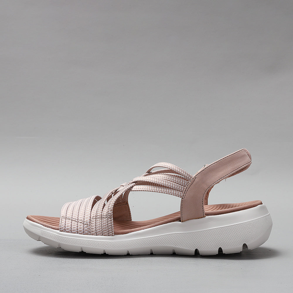 CC Resorts Flyta Blush sandals with blush-colored straps and open toe design, perfect for casual summer wear.