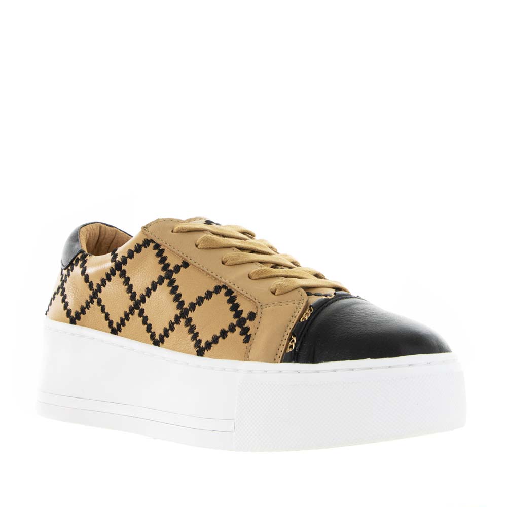 ALFIE &amp; EVIE FRANKIE BLACK CAMEL Women Sneakers - Zeke Collection NZ