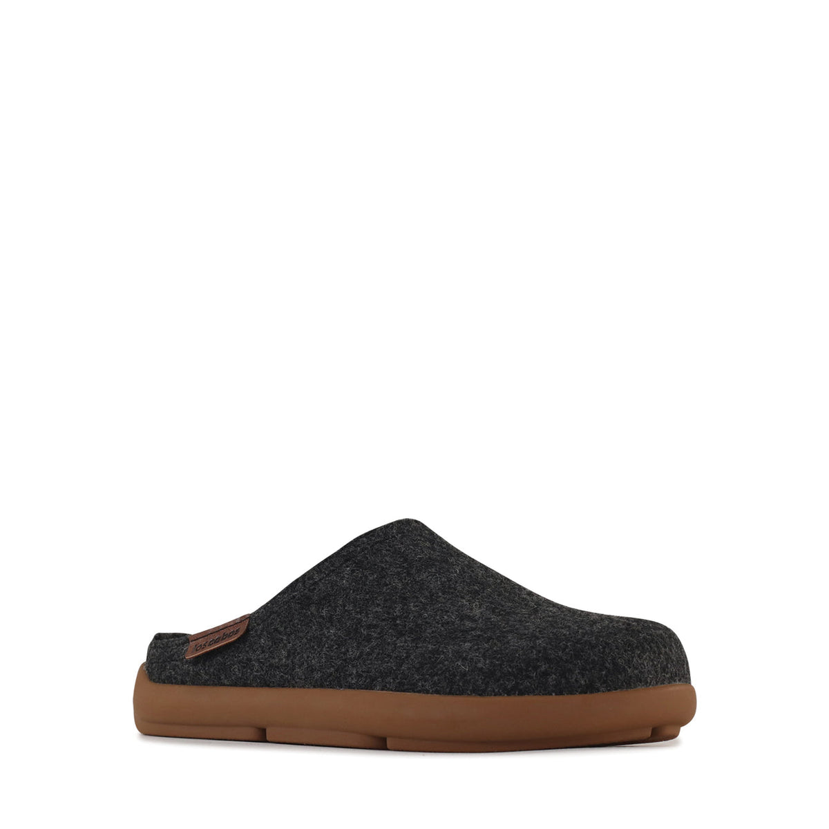 Los Cabos Felton graphite slippers featuring a textured design and soft sole, displayed on a neutral background.