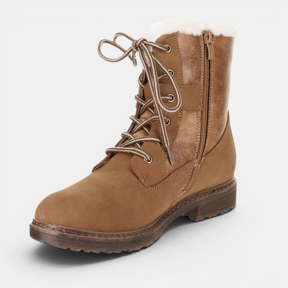 CC Resorts Garner Chestnut boots, stylish ankle boots with a southwestern pattern and warm chestnut color, perfect for fall and winter.