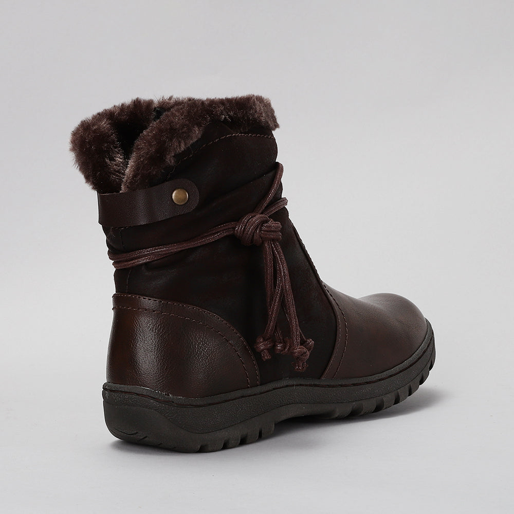 CC Resorts Gemma chocolate boots, stylish ankle boots with a smooth chocolate finish, perfect for casual and chic looks.