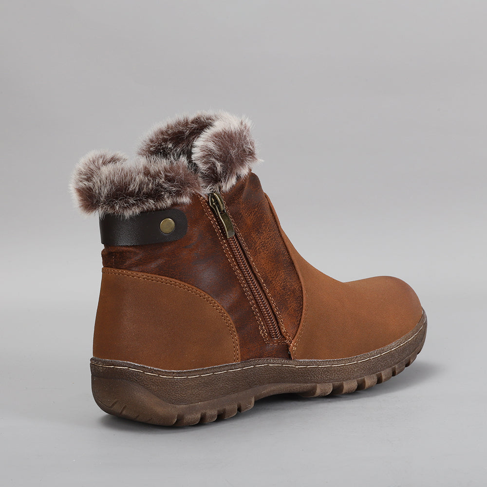CC Resorts Ginger Brown boots, stylish ankle boots with a warm ginger brown leather finish, featuring a sleek design and sturdy sole.