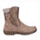 CC Resorts Glenda taupe boots, stylish ankle boots with a sleek design and comfortable fit, shown from side view.