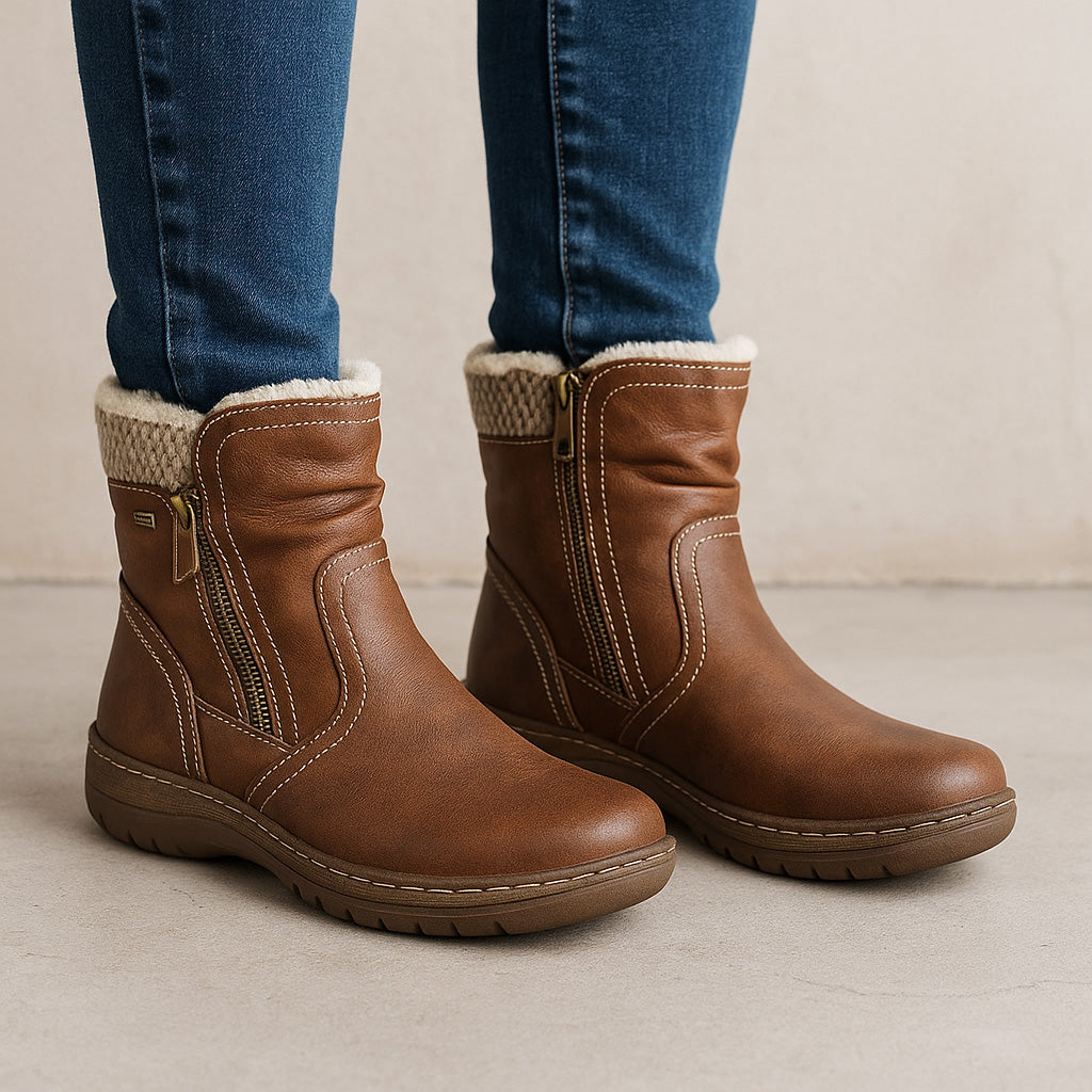 CC Resorts Glenda brown boots featuring stylish design, ankle-high style, and comfortable fit, perfect for casual wear.