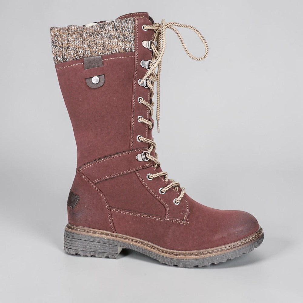 CC Resorts Goldie Bordo boots, stylish ankle boots with a rich brown finish, leather material, and trendy design.