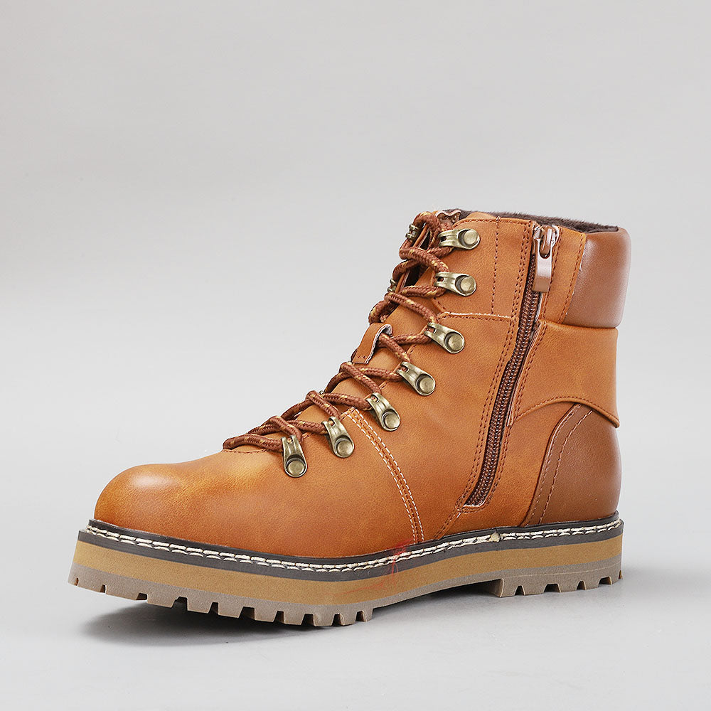 CC Resorts Grease Tan Boots featuring a western-inspired design with brown leather and intricate stitching details.