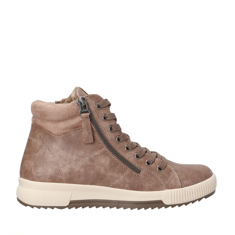 CC Resorts Gumi Taupe boots featuring a stylish slip-on design and comfortable sole in a versatile taupe color.