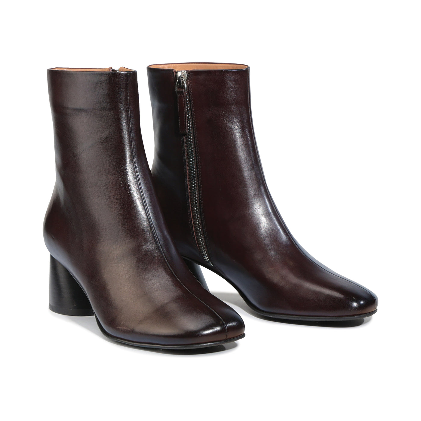 EOS Harlyn Chestnut boots showing the stylish leather upper and ankle design, perfect for casual or outdoor wear.