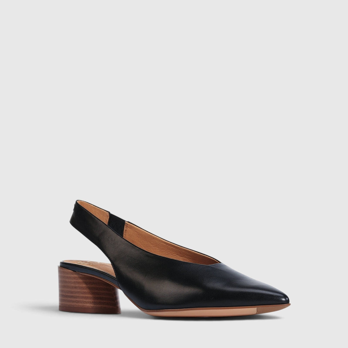 Eos Hatti black sandals with open toe design and flat sole, stylish footwear for casual wear.