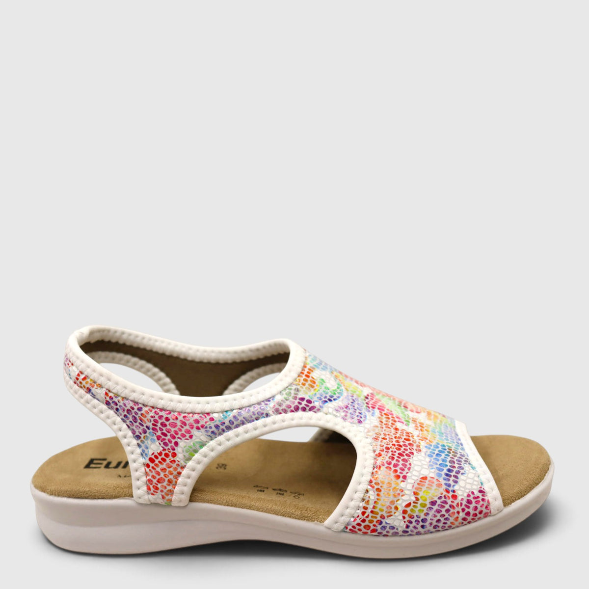 Euroflex Tuscany Fiesta sandals in a stylish design, shown from the side